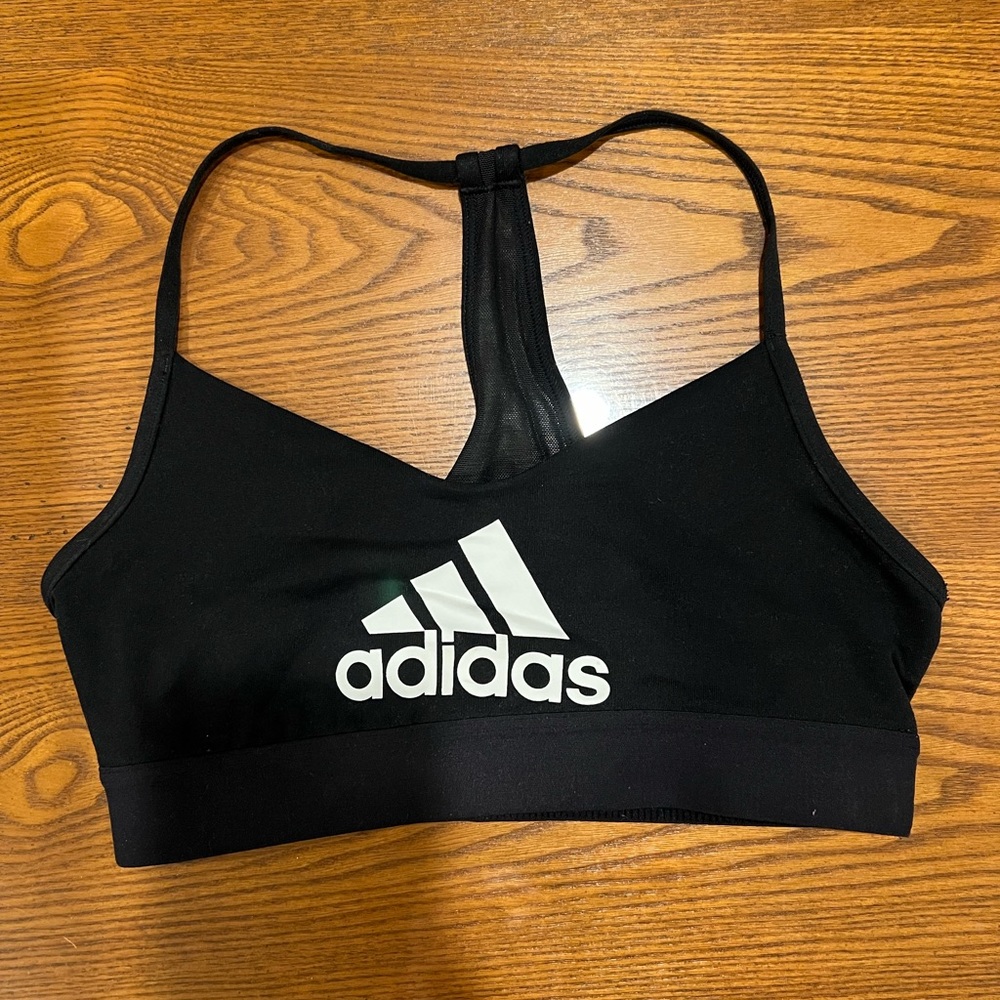 Adidas Women's Black and White Sport’s Bra